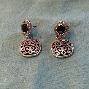 🤩REDUCED Brighton silver and black earrings